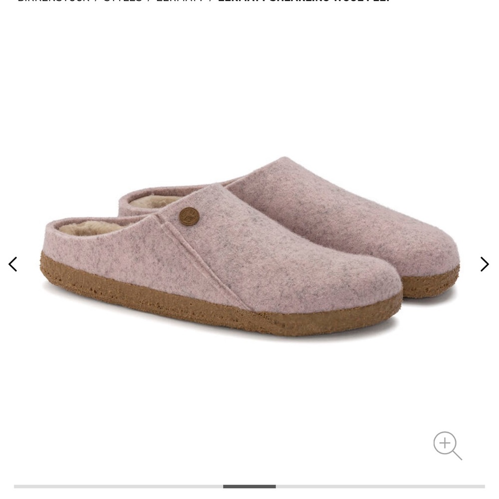 Birkenstock Zermatt Shearling Wool Rose Shoes